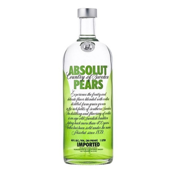 ABSOLUT PEAR VODKA 1.0L 